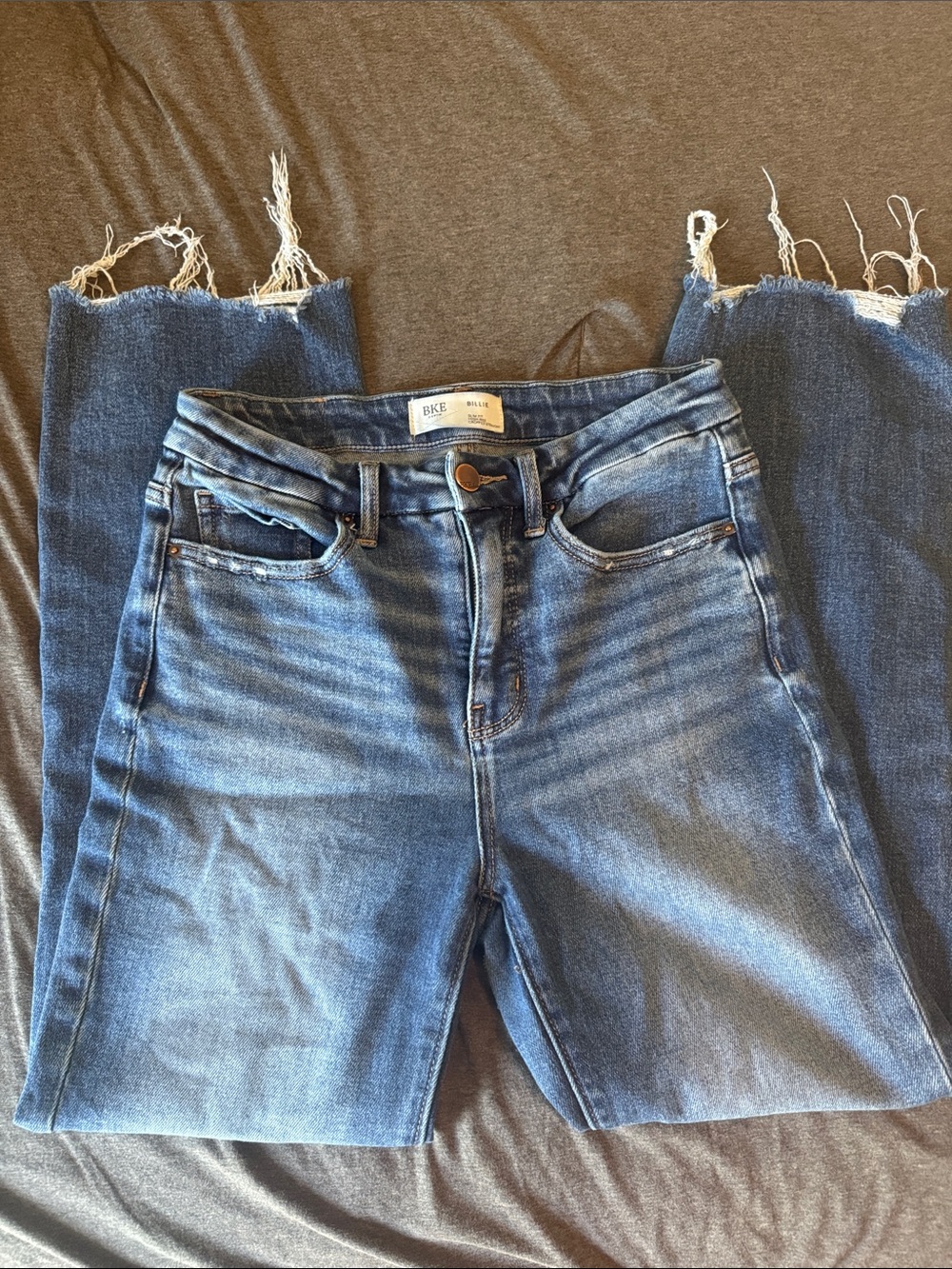 BKE Billie Cropped Frayed-Hem Women's Jeans 27x28